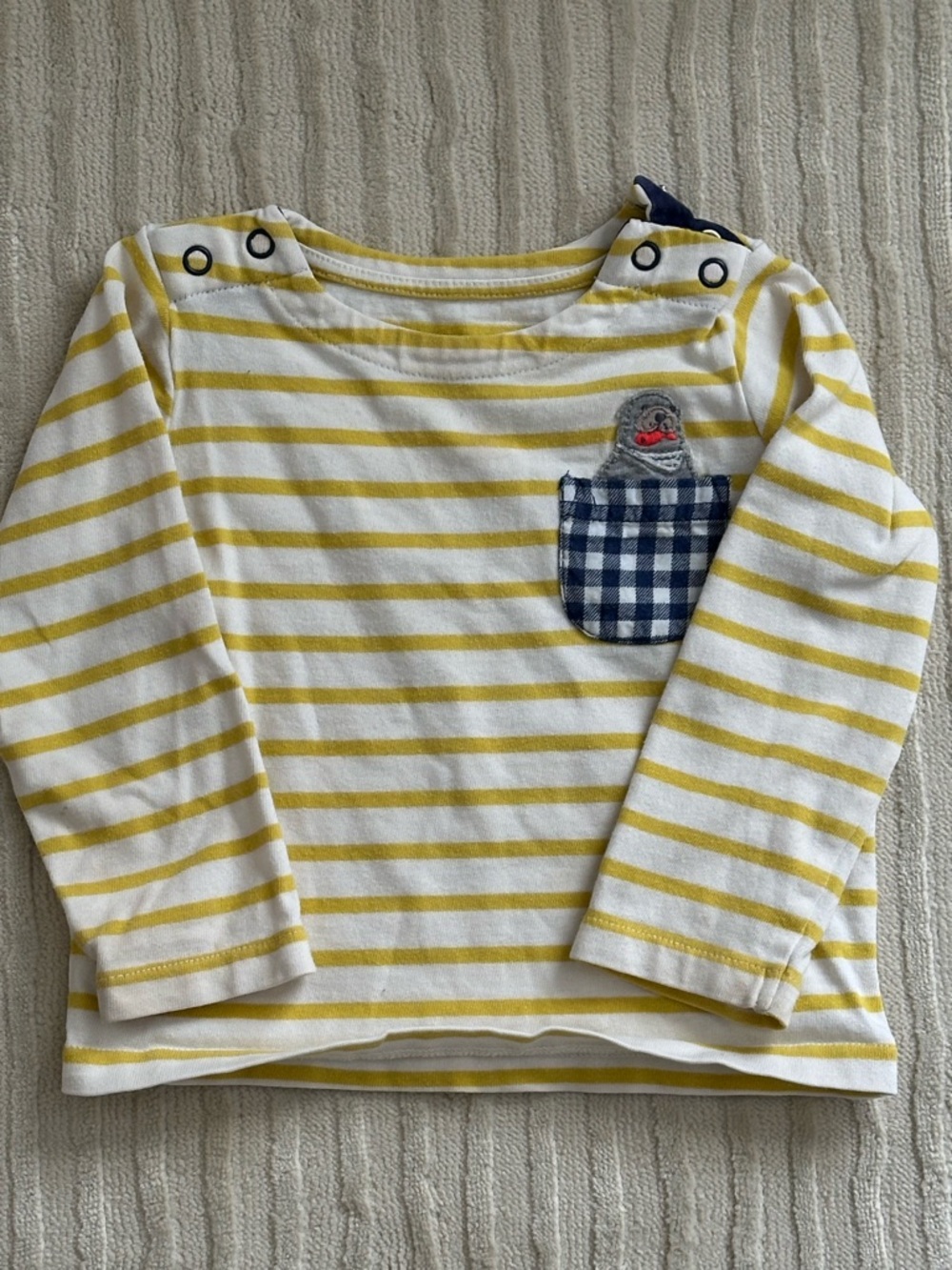 Mini Boden striped seal shirt